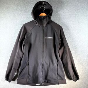 Adidas Terrex Tecnostretch Jacket Women XL Black Raglan Sleeve Full Zip‎ Hooded